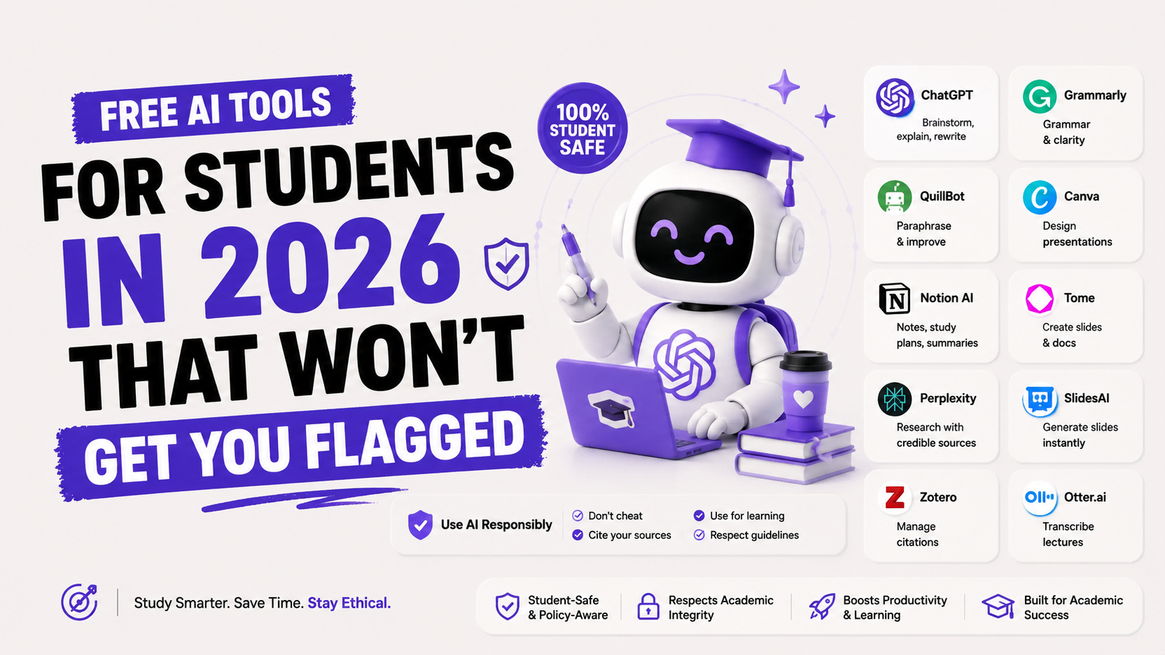 Free AI Tools for Students in 2026 That Won't Get You Flagged
