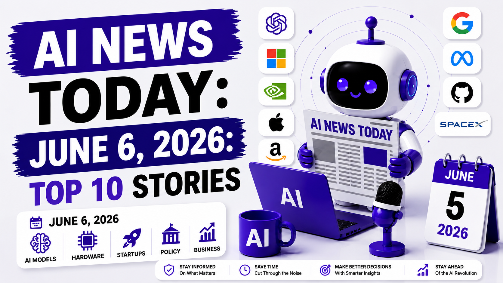 AI News Today June 6 2026: Top 10 Stories You Need to Know