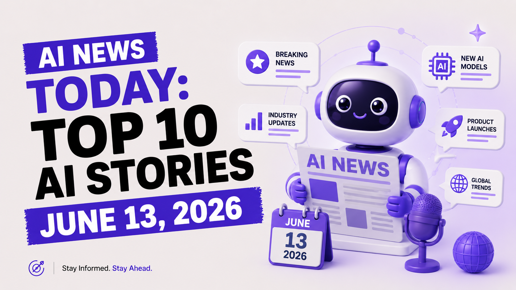 AI News Today: Top 10 AI Stories - June 13, 2026