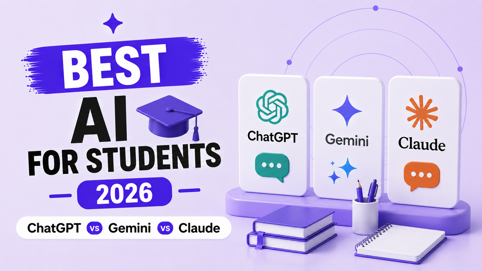 ChatGPT vs Gemini vs Claude: Best AI for Students in 2026