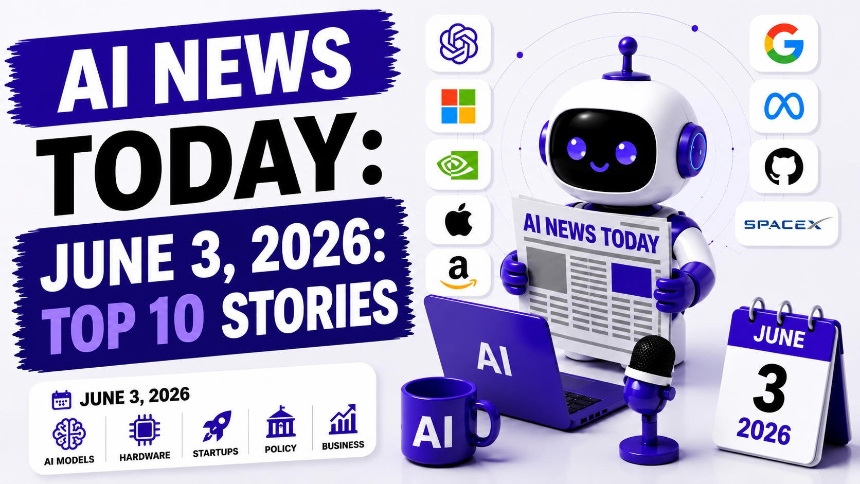 AI News Today: Top 10 AI Stories - June 3, 2026